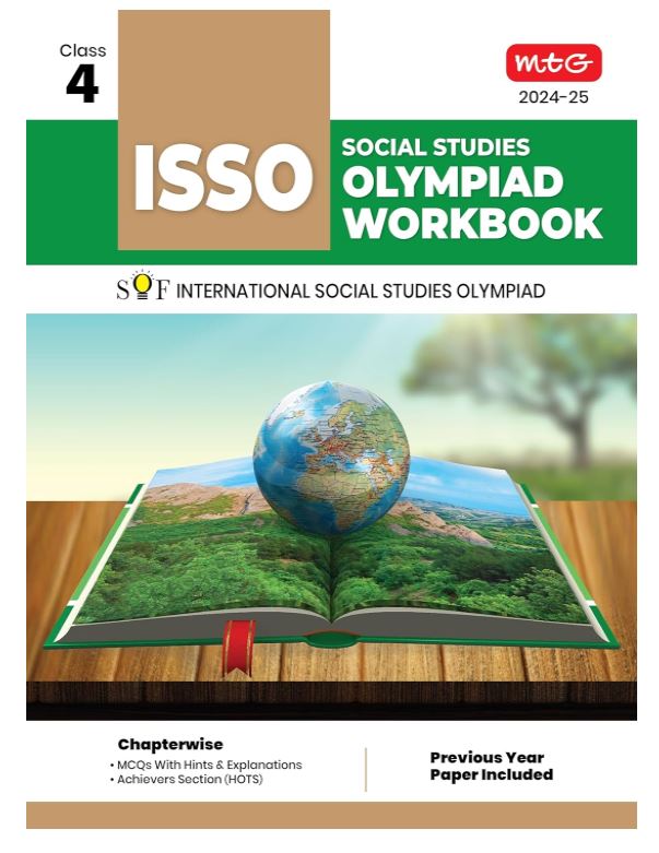 MTG International Social Studies Olympiad (ISSO) Workbook for Class 4 - Chapterwise MCQs, Previous Years Solved Paper & Achievers Section - ISSO Olympiad Books For 2024-2025 Exam